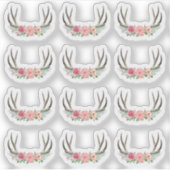 Rustiek Bloemengewei Shabby Chic Rozen Planner Sticker (Voorkant)