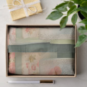  rustiek bloemenontkoppelingspapier tissuepapier (Geschenk)
