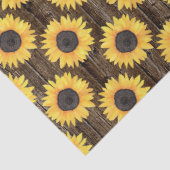 Rustiek bloemenzonneschijn bruin tissuepapier (Detail)