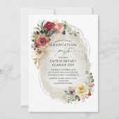 Rustiek Bloom Countryside Flowers Afstuderen Kaart (Voorkant)