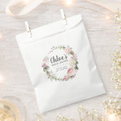 Rustiek Blush Roze Rozen Bloemen Vrijgezellenfeest Bedankzakje (Geknipt)