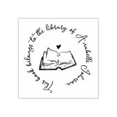 Rustiek boek aangepaste kalligrafie uit de bibliot rubberstempel (Afrduk)