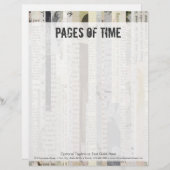 Rustiek  boek Ephemera Typewriter Letterhead Custom Briefhoofd (Voorkant / Achterkant)