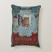 Rustiek boek Hoesje kussen Alice in Wonderland (Achterkant (Verticaal))