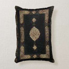 Rustiek boek Hoesje kussen oud lederen fijn vergul