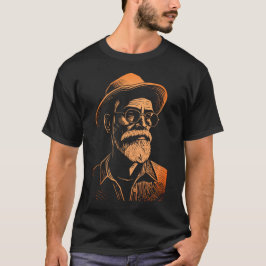Rustiek Boer Portret T-shirt