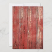 Rustiek Boerderij 50ste verjaardag Tractor Party Kaart (Achterkant)