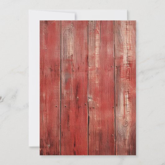 Rustiek Boerderij 50ste verjaardag Tractor Party Kaart (Achterkant)