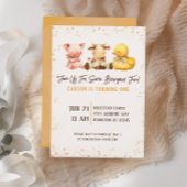 Rustiek Boerderij Animal Barnyard Eerste Verjaarda Kaart