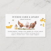 Rustiek Boerderij & bijenstal | Vrije uitloop eier Visitekaartje (Voorkant)