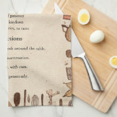 Rustiek Boerderij Decor Design Theedoek (Quarter Fold)