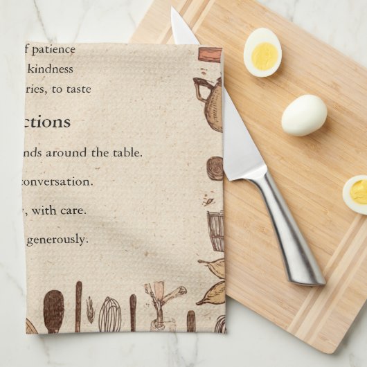 Rustiek Boerderij Decor Design Theedoek (Quarter Fold)