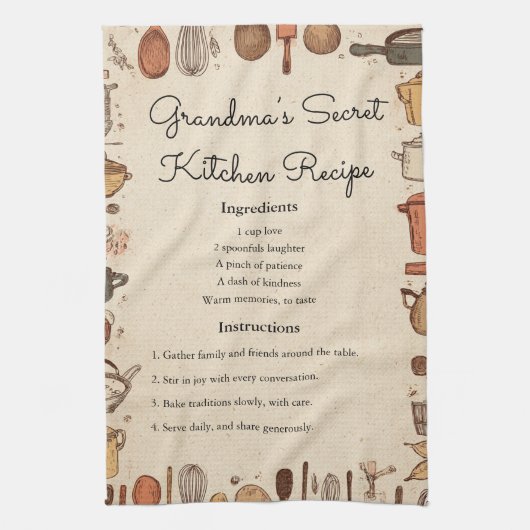 Rustiek Boerderij Decor Design Theedoek (Verticaal)