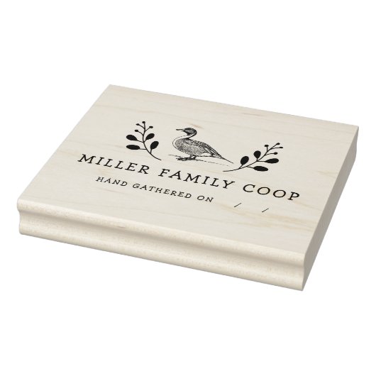 Rustiek Boerderij eendenei kartonnen stempel (Stempel)