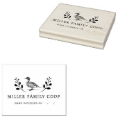 Rustiek Boerderij eendenei kartonnen stempel (Gestempeld)