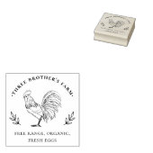 Rustiek Boerderij Egg Karton Rubberstempel (Gestempeld)