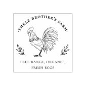 Rustiek Boerderij Egg Karton Rubberstempel (Afrduk)