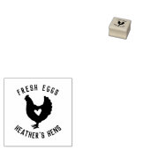 Rustiek Boerderij Fresh Eggs Carton Rubber Stamp Rubberstempel (Gestempeld)