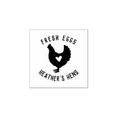 Rustiek Boerderij Fresh Eggs Carton Rubber Stamp Rubberstempel (Afrduk)