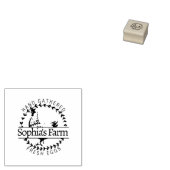 Rustiek Boerderij Fresh Name Chicken Egg Rubberstempel (Gestempeld)