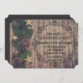 Rustiek Boerderij Landelijke Boerderij Kerstdag Di Kaart (Voorkant / Achterkant)