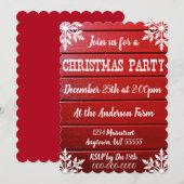 Rustiek Boerderij Landelijke Boerderij Kerstdag Di Kaart (Voorkant / Achterkant)