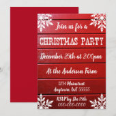 Rustiek Boerderij Landelijke Boerderij Kerstdag Di Kaart (Voorkant / Achterkant)