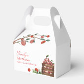 Rustiek Boerderij lieveheersbeestje Apple Girl Bab Bedankdoosjes (Achterkant)