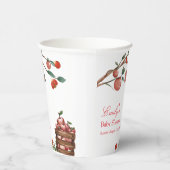 Rustiek Boerderij lieveheersbeestje Apple Girl Bab Papieren Bekers (Rechts)