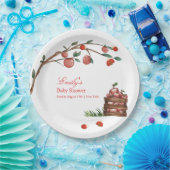 Rustiek Boerderij lieveheersbeestje Apple Girl Bab Papieren Bordje (Feest)