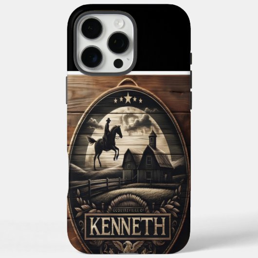 Rustiek Boerderij ontwerp met ruiter Case-Mate iPhone Case (Achterkant)