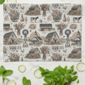 rustiek Boerderij Theedoek (Gevouwen)