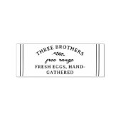 Rustiek Boerderij Verse Eieren Custom Rubberstempel (Afrduk)