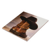 Rustiek Boerderij western land ranch cowboylaarzen Tegeltje (Zijkant)