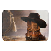 Rustiek Boerderij western land schuur hout cowboy Badmat (Voorkant)