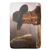 Rustiek Boerderij western land schuur hout cowboy Badmat (Voorkant Verticaal)