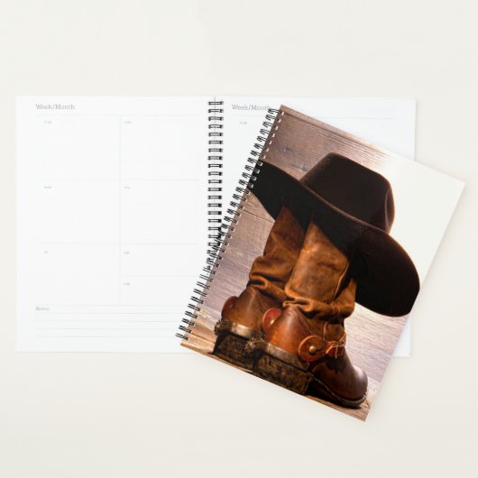Rustiek Boerderij western land schuur hout cowboy  Planner (Display)