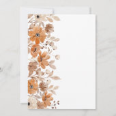 Rustiek Boheems Bloemen Verloving Bedankkaart (Achterkant)