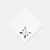 Rustiek & Boheems | gekruiste pijl | Aangepaste br Servetten (Hoek)