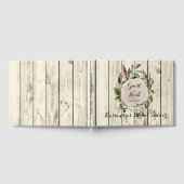 Rustiek Boheems groen Vrijgezellenfeest gastenboek (Volledig)