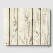 Rustiek Boheems groen Vrijgezellenfeest gastenboek (Achterkant)