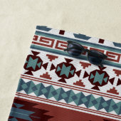 Rustiek Boheems Zuid-Western Koeienhuid Strandlaken (In situ)