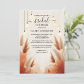 Rustiek Boho Autumn Ombre Bruin Vrijgezellenfeest Kaart (Staand voorkant)