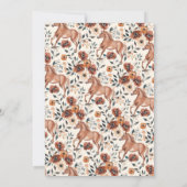 Rustiek Boho Bloemen Paard Cowgirl Verjaardagsfees Kaart (Achterkant)