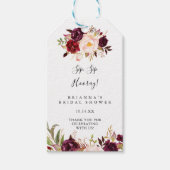 Rustiek Boho Bloemen Sip Hooray Vrijgezellenfeest Cadeaulabel (Voorkant)