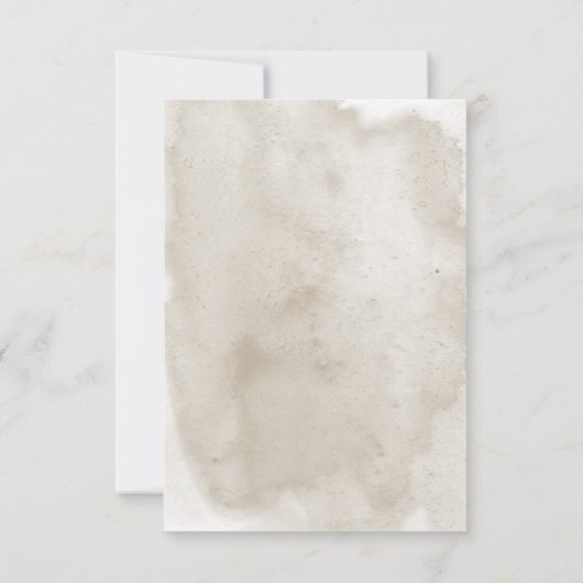 Rustiek Boho Boeket Moderne bruiloft Save The Date (Achterkant)