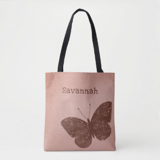 Rustiek Boho Brown vlinder Tas