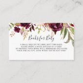 Rustiek Boho Floral Baby shower Boekaanvraag Informatiekaartje (Voorkant)