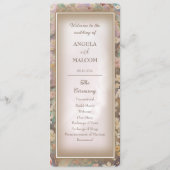 Rustiek Boho Floral Wedding Flat Programma Programmakaart (Voorkant)