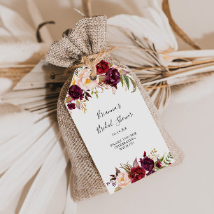 Rustiek Boho Kleurrijk Bloemen Vrijgezellenfeest Cadeaulabel